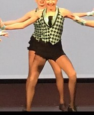 WEISSMAN Jazz Tap Dance Costume Size Child Medium EUC