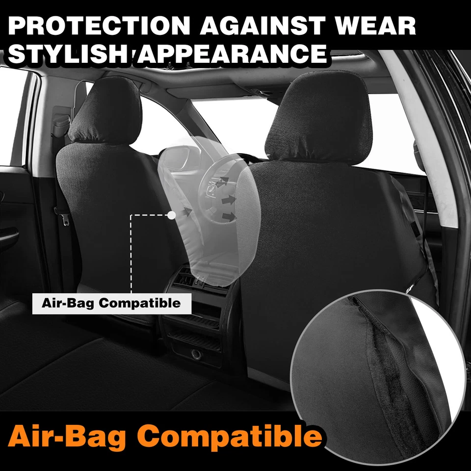 For Honda Luxurious Leather Car Seat Covers Full Set Front & Rear 5-Seat Cushion - Image 4 of 4