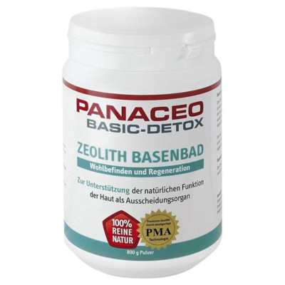 Panaceo Basic-Detox Zeolith Basenbad 800g + Gratiszugabe + Infos