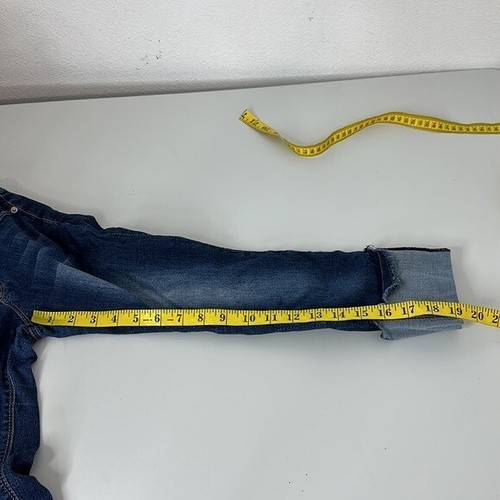 Hudson Jeans Youth Girls 10 Blue Cropped adjustable waist Stretch Cuffed Minimal - Picture 12 of 14