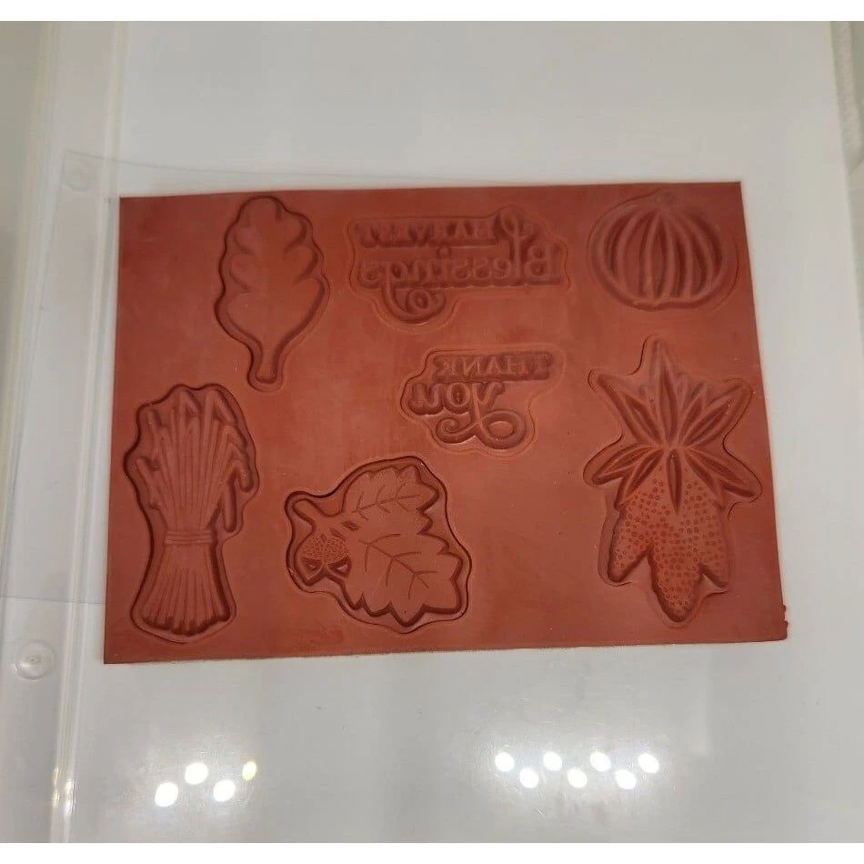 Juego de estampillas de 7 piezas a•muse Studio Harvest Blessings (abierto) Foto 3 de 4