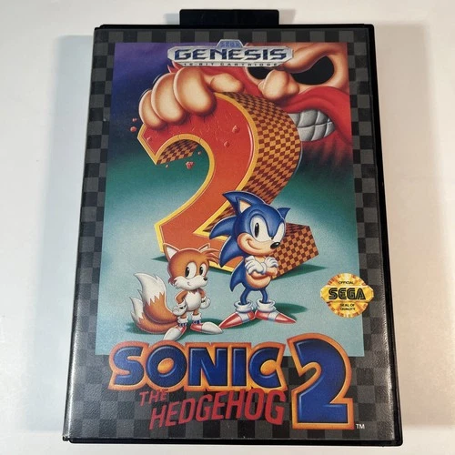 Sonic the Hedgehog 2 (Sega Genesis 1992) - CIB Complete w Manual & Poster Tested