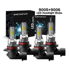 For Toyota RAV4 2009-2011 4x 9005 9006 LED Headlight Bulbs Hi-Low Beam kit