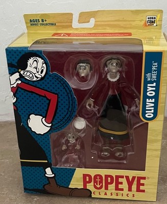 Olive Oyl and Sweat Pea Popeye Classics Action Figure  Boss Fight Studio Llc