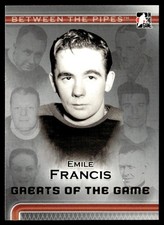 2006-07 In The Game Between Pipes Emile Francis Chicago Blackhawks #87