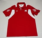 Nebraska Cornhuskers Men's  Polo shirt, size XL - Adidas Red Scorch Climalite