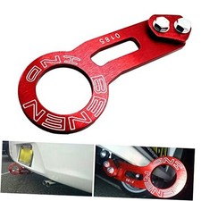 Rear Tow Towing Hook for Universal Car, JDM Bumper Quick Release Auto Red