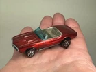 Vintage 1967 Hot Wheels Redlines Custom Firebird Spectraflame Red/Tan MINTY