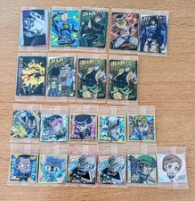 JoJo's Bizarre Adventure Wafer Stickers 12 Character Cards Set Sealed