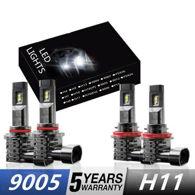 For Dodge Ram 2500 Standard Cab Pickup 2009-2012 LED Headlight Hi-Lo Bulbs 6500K