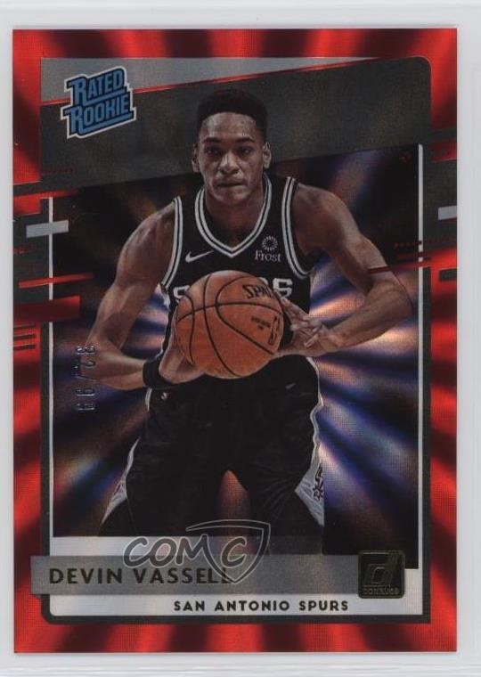 2020-21 Panini Donruss Rated Rookies Red Laser 32/99 Devin Vassell #206 1e6a