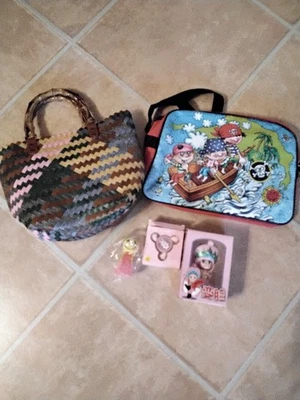 Kinder Taschen Set + Spielzeug - Mädchen - Henkelkorb - Sporttasche/ Kitatasche - Bild 1 von 4
