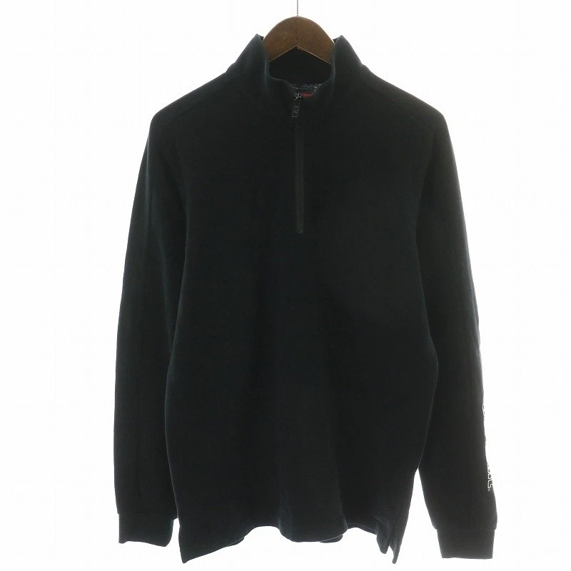 Sweat shirt Supreme demi fermeture éclair col haut manches longues logo broderie R