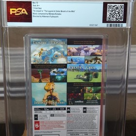 Tears of the Kingdom PSA 10 A++ Nintendo Switch 117214A Graded Game