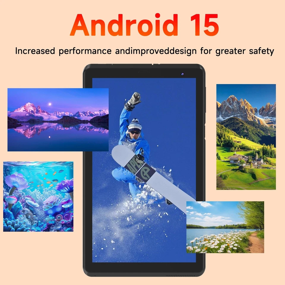 Tablet 7 inch Android 15.0 Tablet, 6GB+32GB ROM （1TB Expand）, Quad-Core, WiFi... - Image 2 of 4