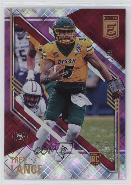 2021 Panini Donruss Elite Rookies Purple 87/99 Trey Lance #105 02g9