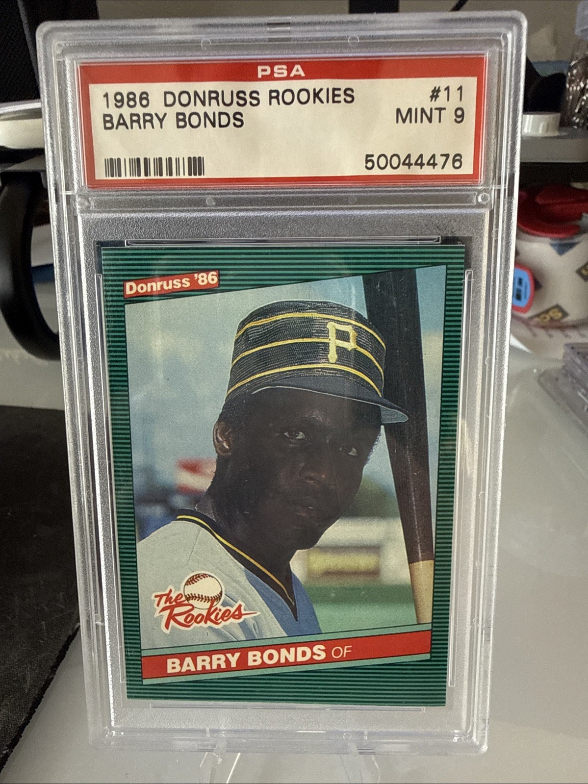 1986 Donruss The Rookies Barry Bonds #11 Rookie Pittsburgh Pirates GEM-MT 9 view 1