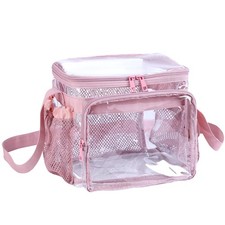 Clear Lunch Bag for Work - Heavy Duty Transparent Lunch Box for Men and Women -