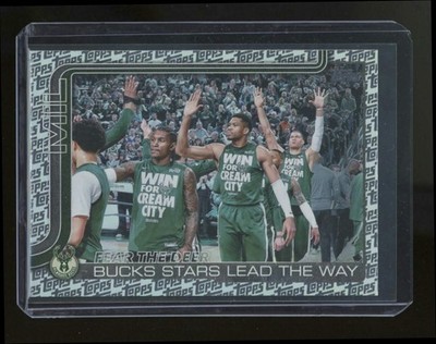 Fear the Deer: Bucks Stars Lead the Way 2025-26 Topps Logo Holo Foil Team Card