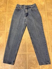 Vintage Levis 550 Red Tag Jeans Women 9 JR M Mom Relaxed Fit Tapered Leg 90s