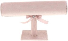 Jewellery Display Holder T Bar Velvet Black Jewellery Display Stand Showcase ...