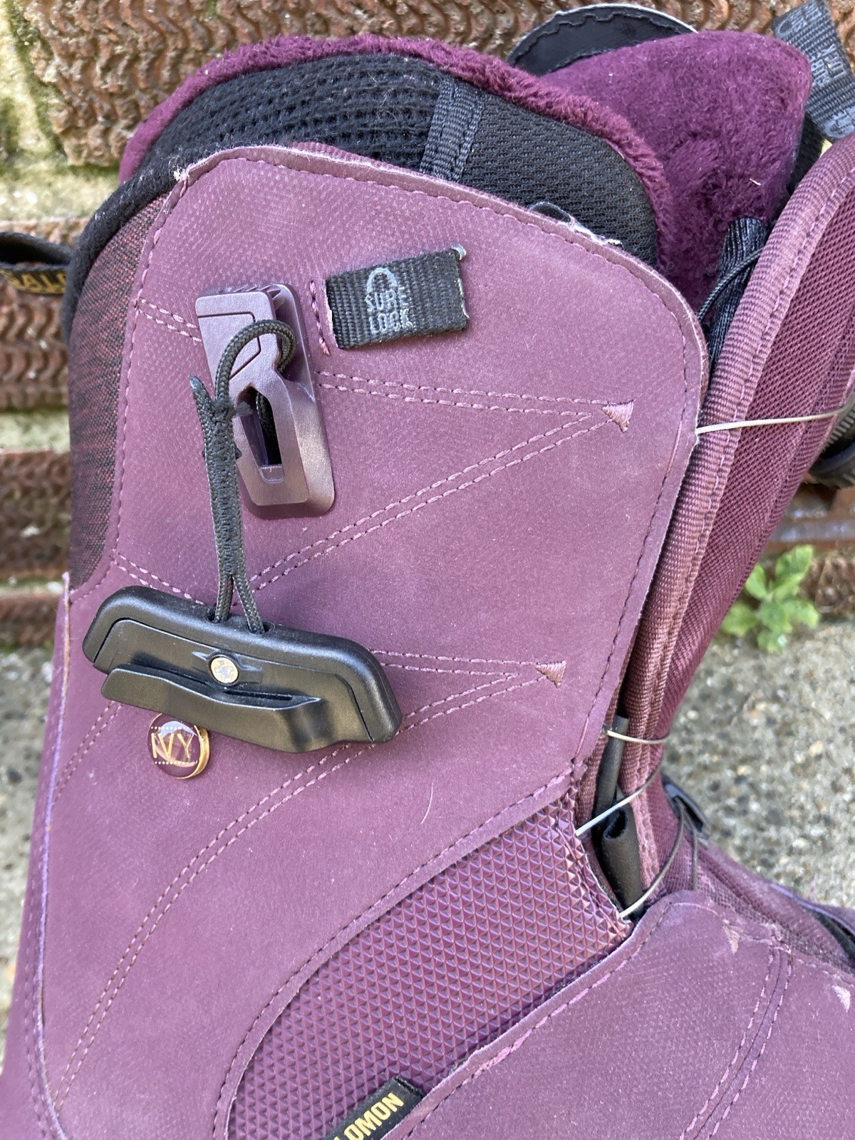 Salomon Ivy Stivali da snowboard da donna Boa taglia UK 8 EUR 42 10 USA 27CM