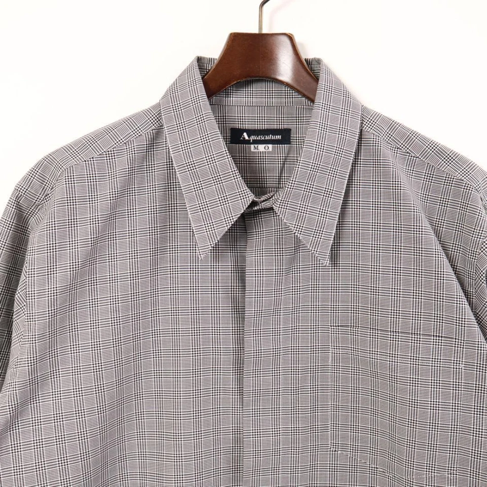 Camisa a Cuadros Aquascutum x Thomas Mason 2XL Gris A Cuadros Manga Larga Envío Gratis Foto 3 de 4