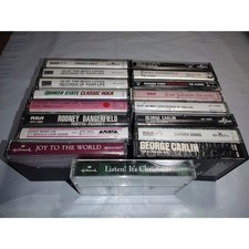 Lot of 17 Various Cassette Tapes Holiday Stand Up Comedy Easy Listening