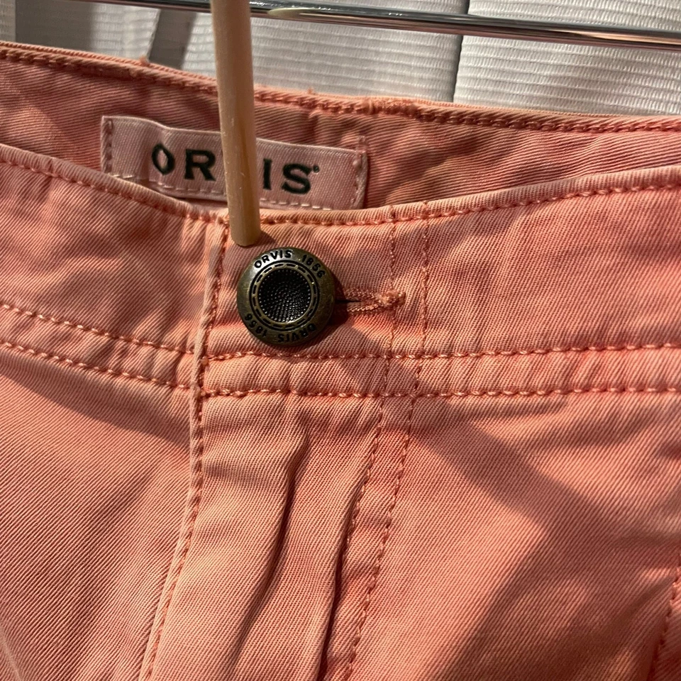 Orvis Flat front pants womans size 10 pink/salmon - Image 4 of 4
