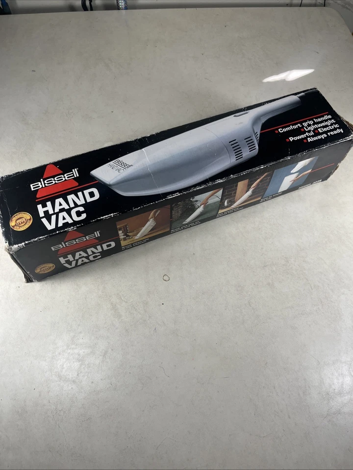 Brand New Vintage 1993 Bissell Hand Vac 120V Model 3035 Sealed Box White Retro - Image 2 of 4