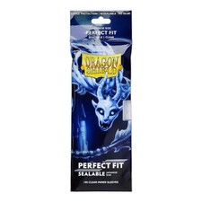 Dragon Shield 100 Japanese Size Perfect Fit Sealable Inner Card Sleeves Clear