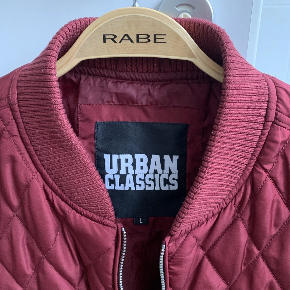 Urban Classics DIAMANT Bomberjacke Damen Gr. L ( fällt wie M aus ) Bordeaux - Bild 2 von 4
