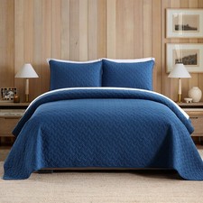 Wistown Cotton Quilt Bedding Sets Queen Size 3 Pieces Reversible Lightweight