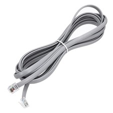 1 Pack Telephone Cord 9.8ft Phone Cable 6P6C with RJ12 Plug, Grey