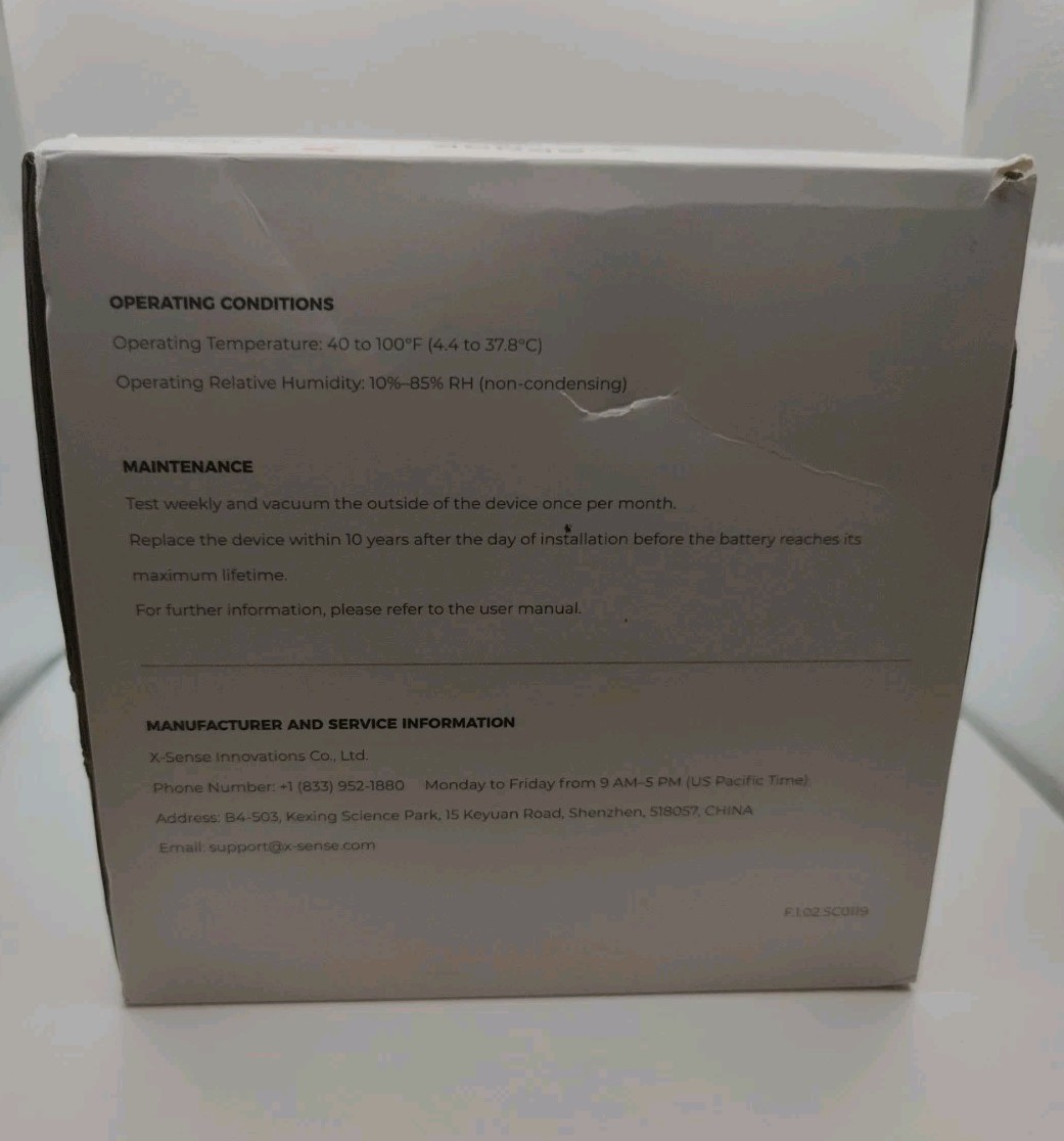 3 Pack X-Sense SC01-W Smoke Carbon Monoxide Detector Wireless Interconnect