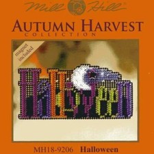 MILL HILL AUTUMN HARVEST Beaded Magnet Ornament Cross Stitch Kit HALLOWEEN