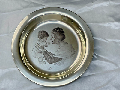 Franklin Mint 1973 Sterling Silver Mother's Day Plate ==Mother