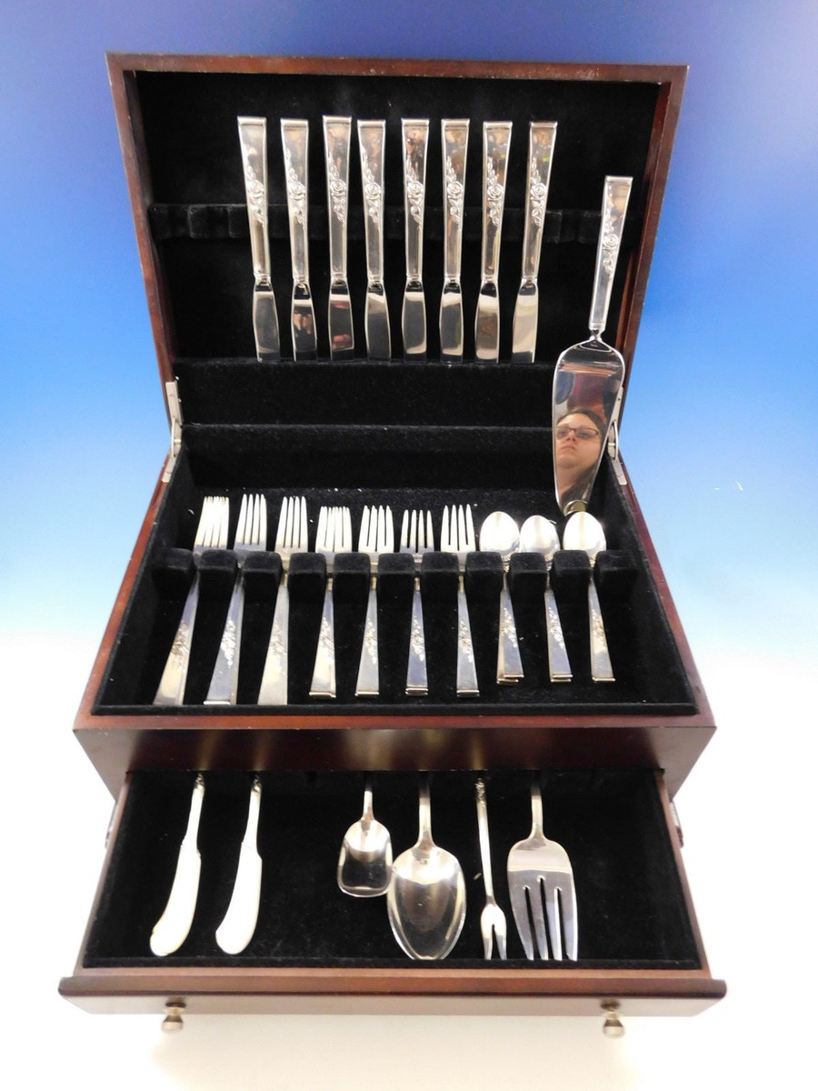 Classic Rose by Reed & Barton Sterling Silver Flatware Set 8