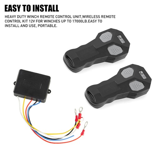 Wireless Winch Remote Control Kit DC12V Switch Handset for Jeep ATV SUV Truck US - Picture 2 of 9