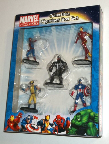Juego de caja de figuras coleccionables del Universo Marvel con Veneno/Spider-Man/Wolverine + - Imagen 1 de 6