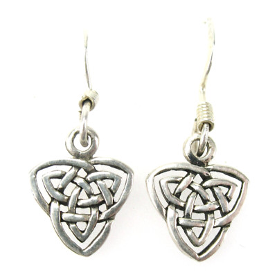 Wunderschöne Ohrringe 925 Sterling Silber Keltisch Silver Celtic Knot Earrings