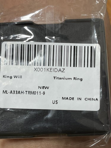 King Will GENTLEMAN 7mm Size 9Engagement Ring Black, Ring For Him Comfort (IDAZ) - Picture 9 of 9