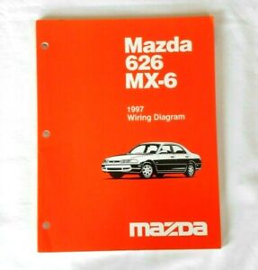 1997 Mazda 626 MX-6 MX6 Electrical Wiring Diagram Factory Manual Book