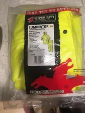River City Garments Luminator Limited Flammability High Visibility Rainwear (M)