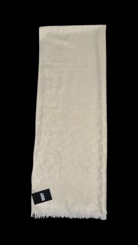 DKNY ivory Gold Scarf. New With Tags. MSRP 58$ - Picture 1 of 3