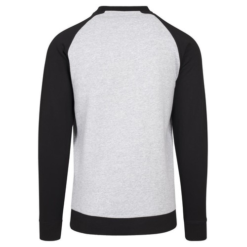 Build your Brand Raglan Crewneck Men's Sweater Long Sleeve Printable - Picture 8 of 20