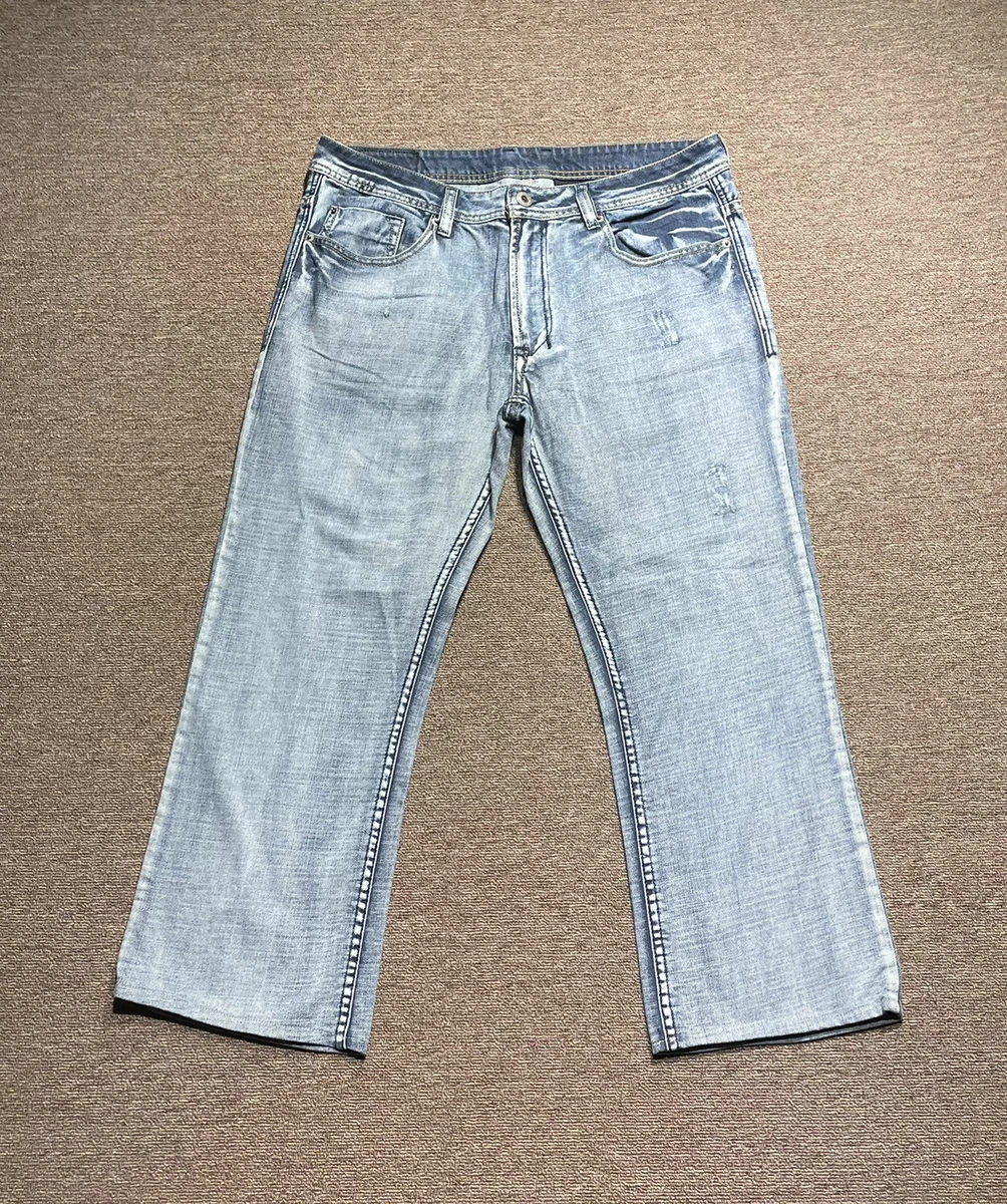 Buffalo David Bitton Driven Jeans Mens 34 Straight Denim Cotton