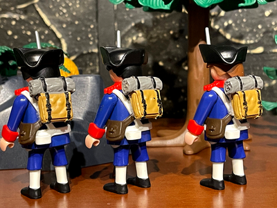 Figurine Playmobil Personnalisée Soldat Français / French Soldier #2 - Pièce Rare Et Collector, Occasion