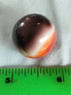 Vintage Marble  Orange, Brown  & White Color VGC)