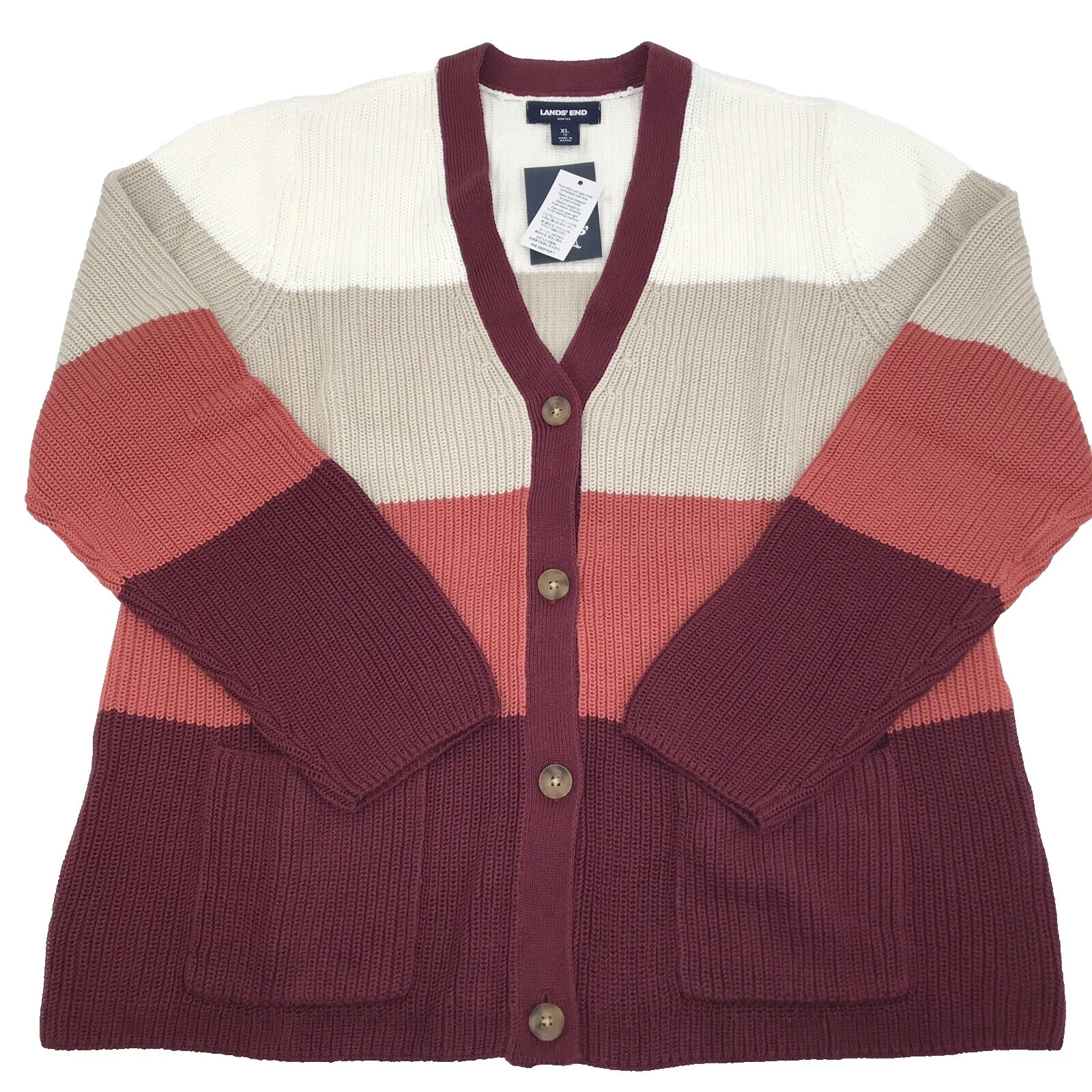 Lands 'End Algodón Suéteres para mujer multicolor